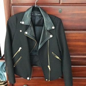 Zara motor jacket size small
